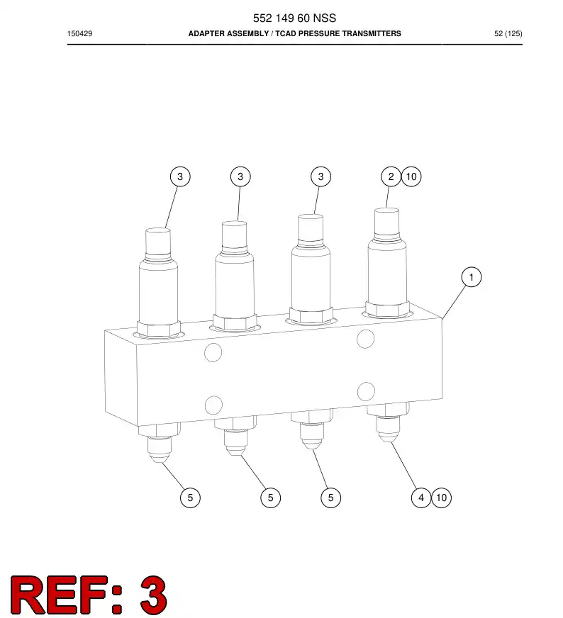 55054799b 550 547 99b Sensor - Sandvik Technical Drawing
