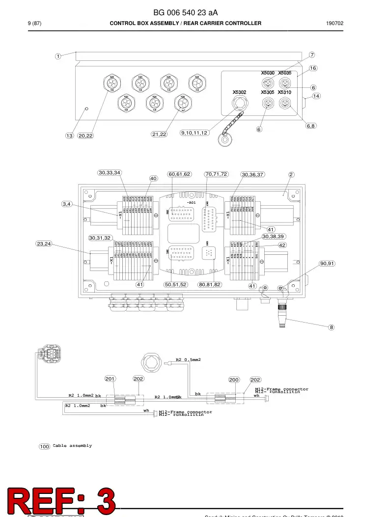 55054818l 550 548 18l Frame connector - Sandvik Technical Drawing