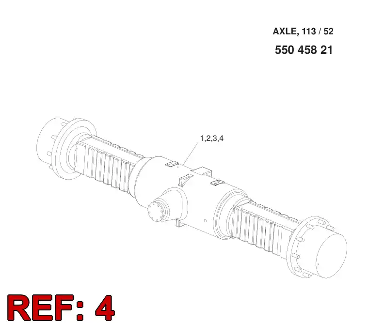 55054881 550 548 81 BRAKE HOUSING ASSEMBLY - Sandvik Technical Drawing