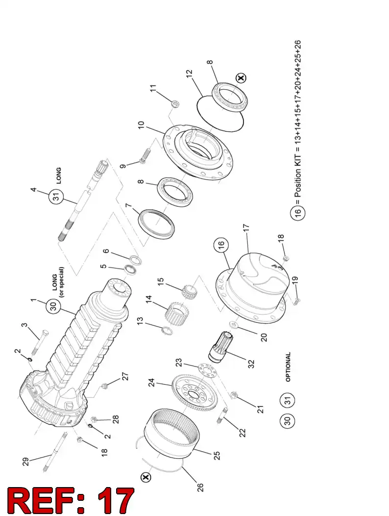 55054896 550 548 96 HOUSING - Sandvik Technical Drawing