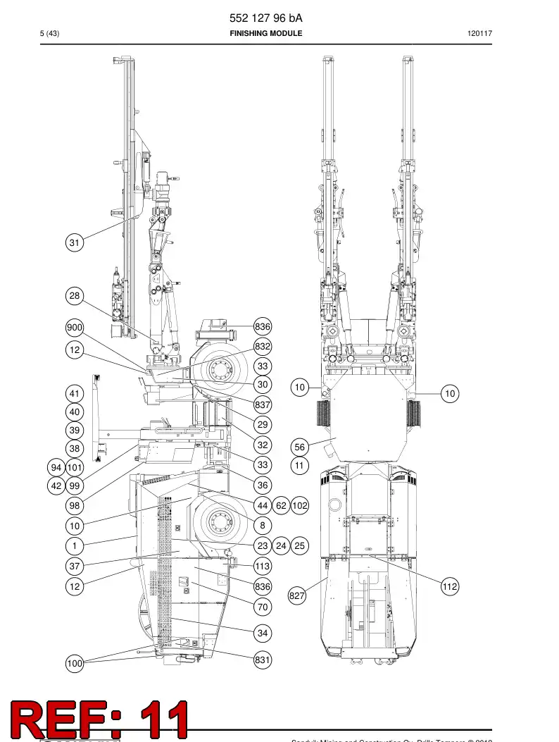 55055051a 550 550 51a Sign - Sandvik Technical Drawing