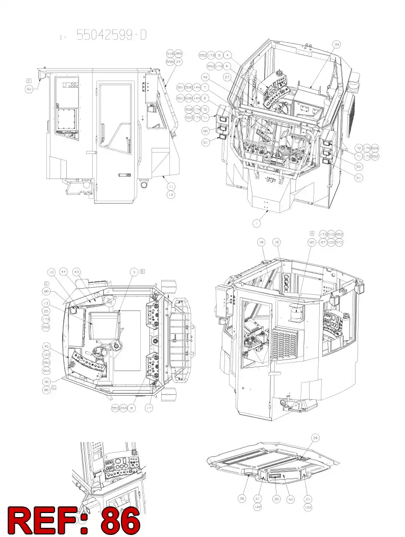 55055631 550 556 31 BRACKET - Sandvik Technical Drawing