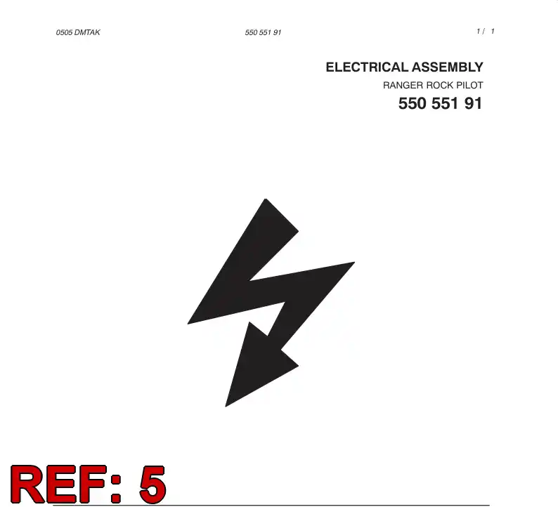 55055723 550 557 23 CABLE ASSEMBLY - Sandvik Technical Drawing