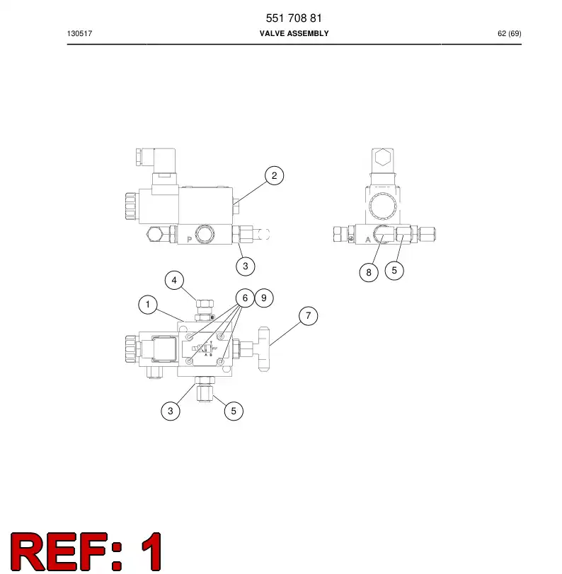 55055853 550 558 53 Plate, Base - Sandvik Technical Drawing