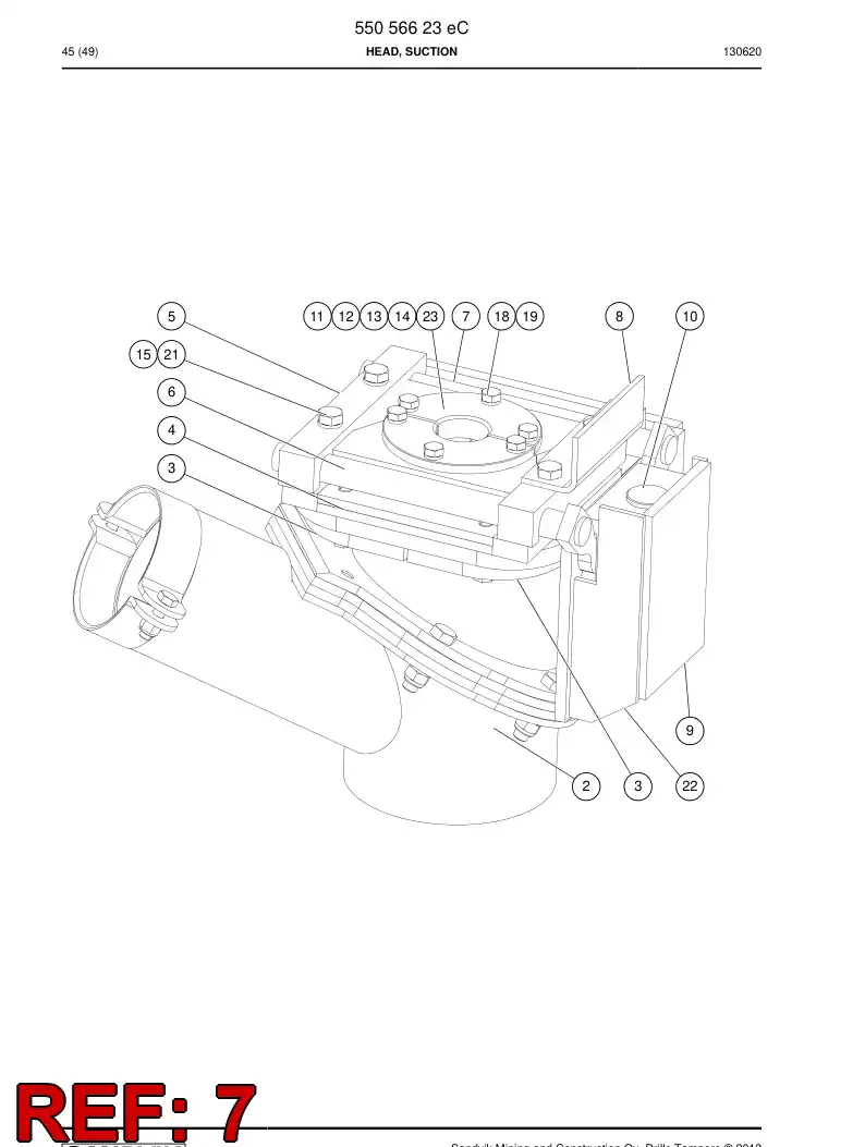55055916a 550 559 16a Cover - Sandvik Technical Drawing