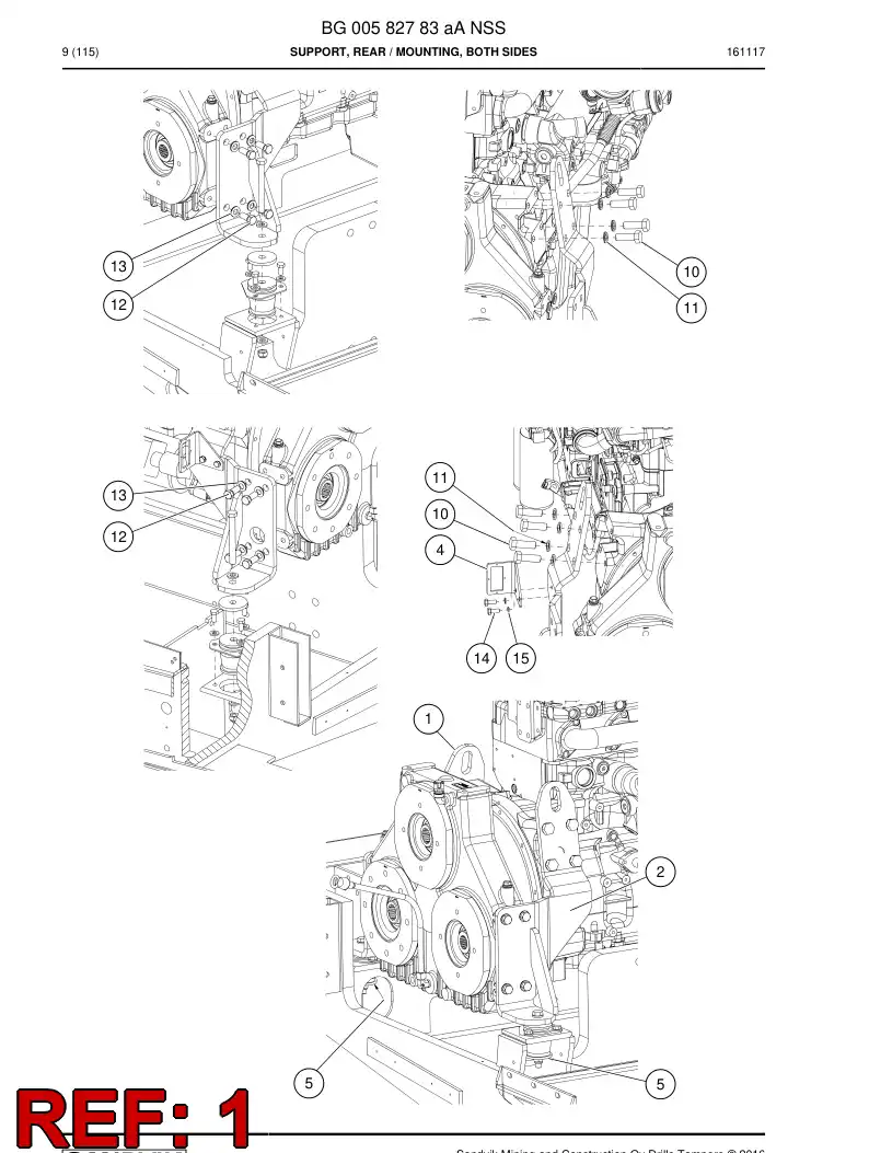 55055960a 550 559 60a Supporting block - Sandvik Technical Drawing