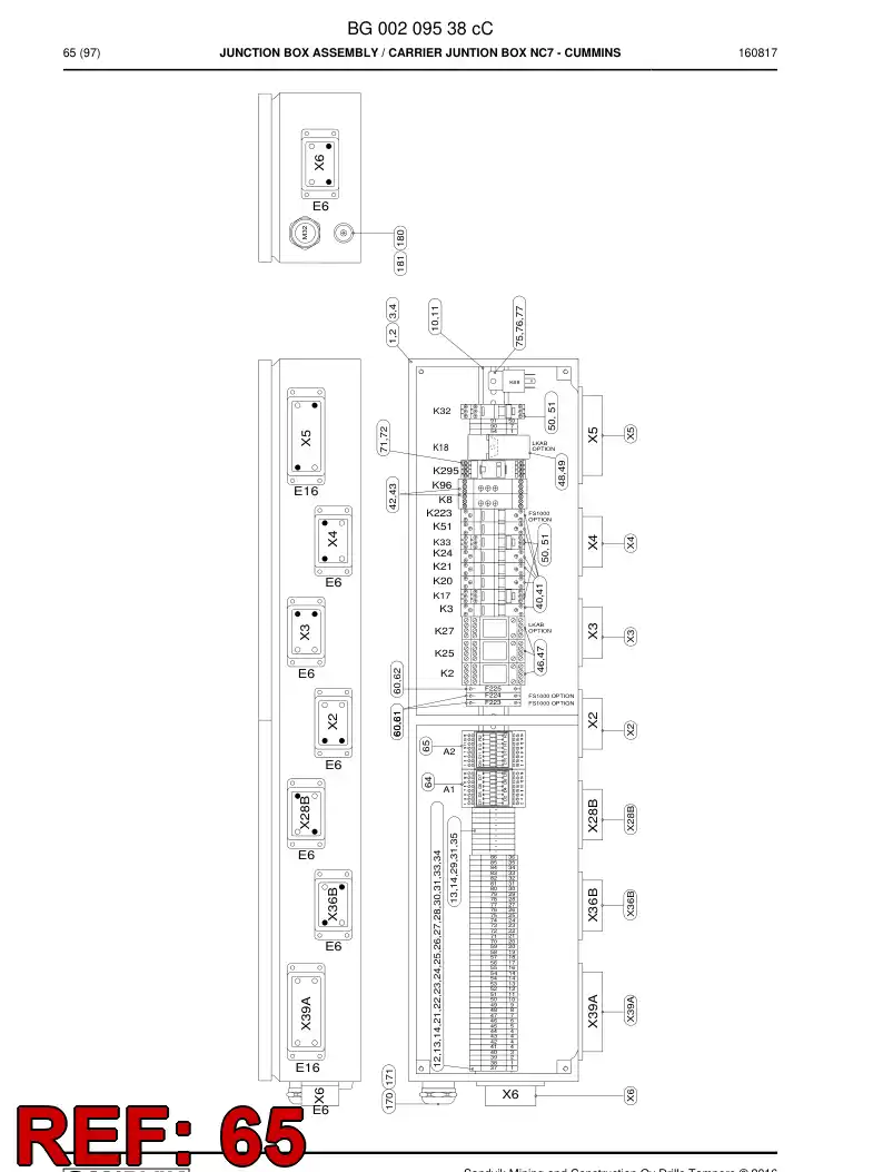 55056247a 550 562 47a Module, Diode - Sandvik Technical Drawing