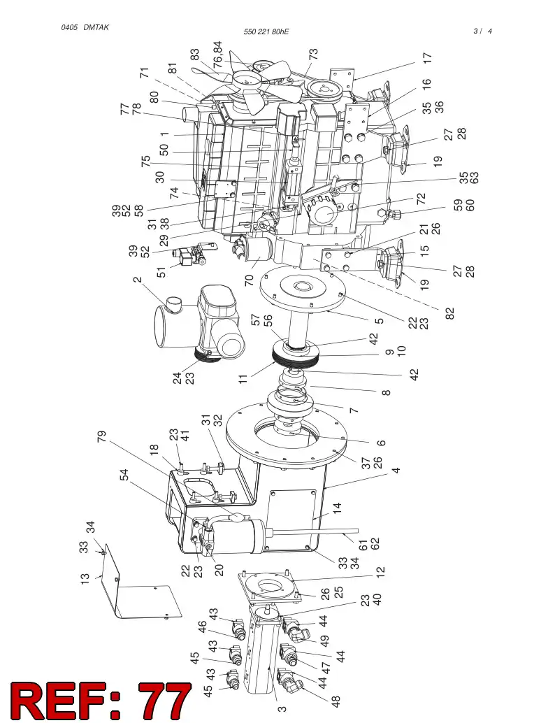 55056278 550 562 78 SOLENOID - Sandvik Technical Drawing