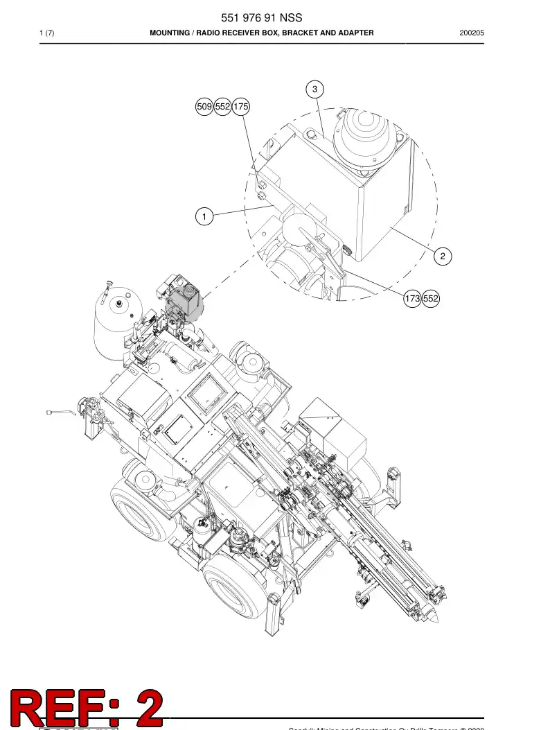 55056285 550 562 85 Cabinet - Sandvik Technical Drawing