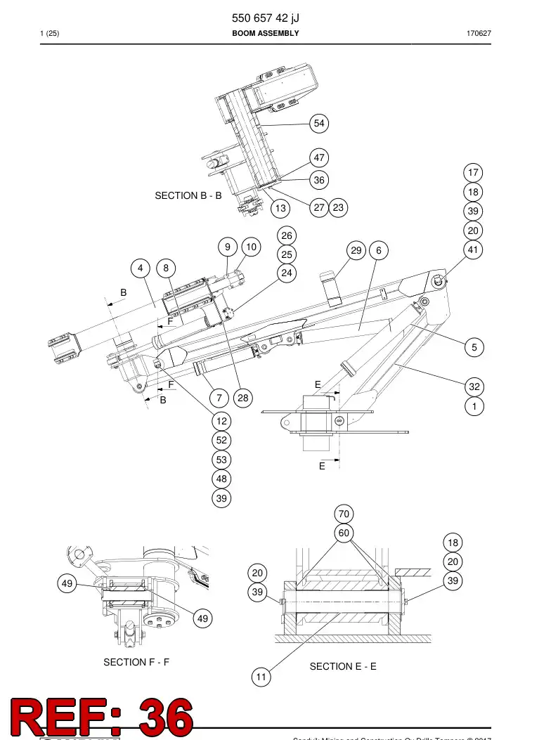 55056296a 550 562 96a Fitting piece - Sandvik Technical Drawing