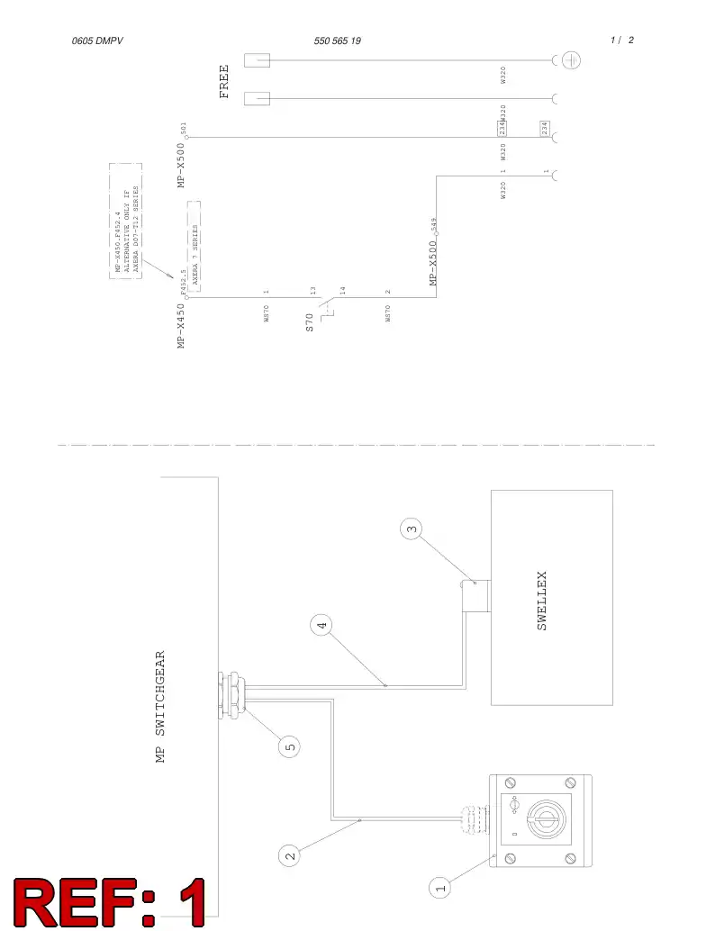 55056524 550 565 24 JUNCTION BOX ASSEMBLY - Sandvik Technical Drawing