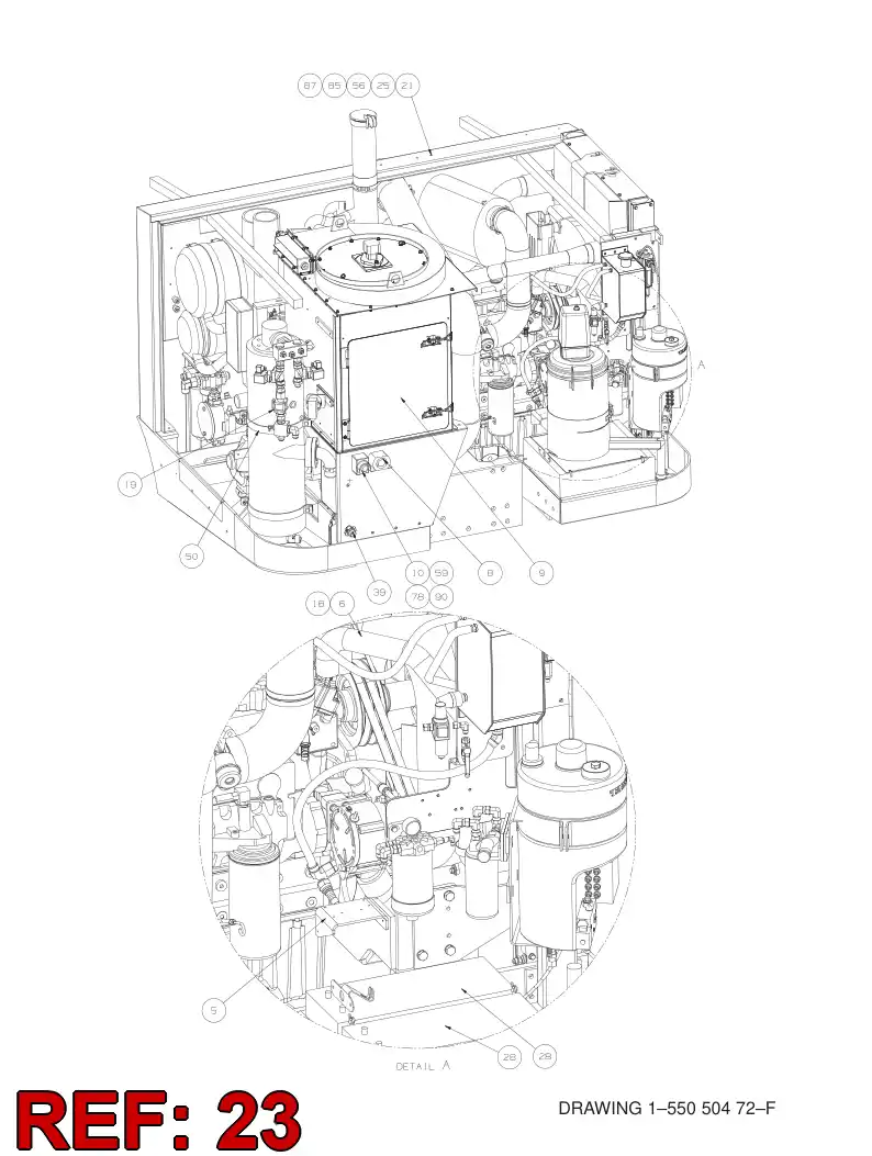 55056564 550 565 64 PLATE - Sandvik Technical Drawing