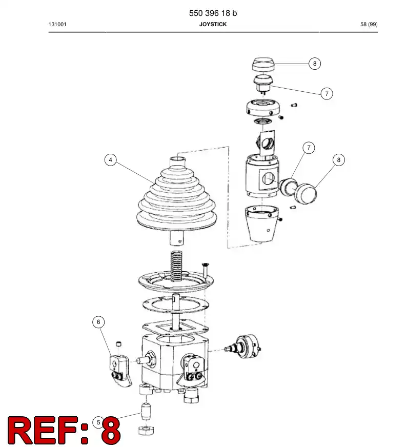 55056600 550 566 00 ACCESSORY DO JOYSTICK - Sandvik Technical Drawing