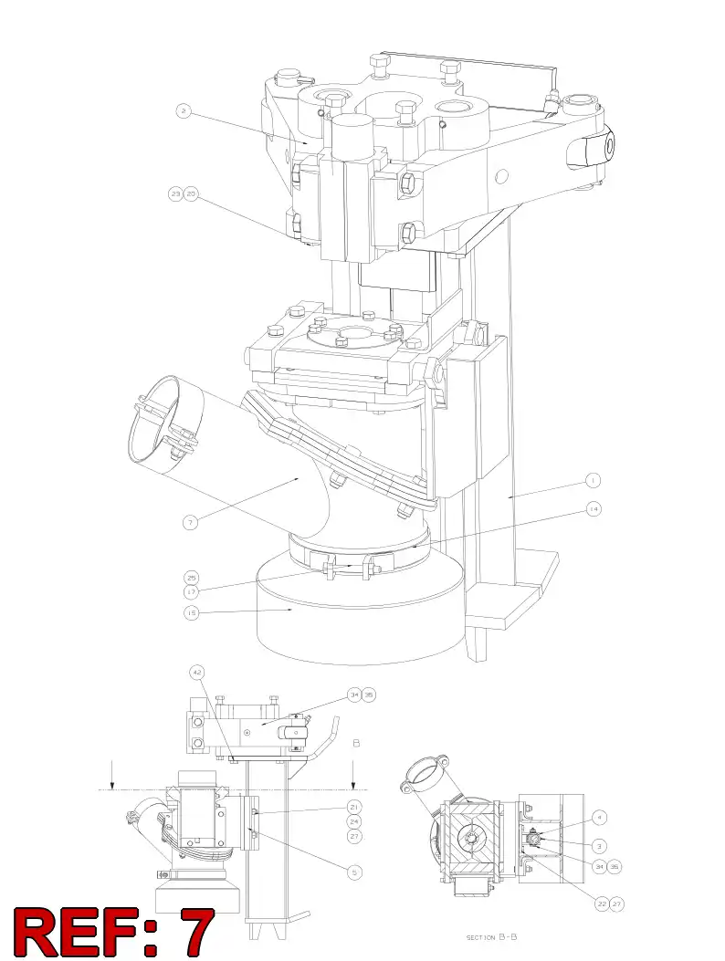 55056624 550 566 24 SUCTION HEAD - Sandvik Technical Drawing