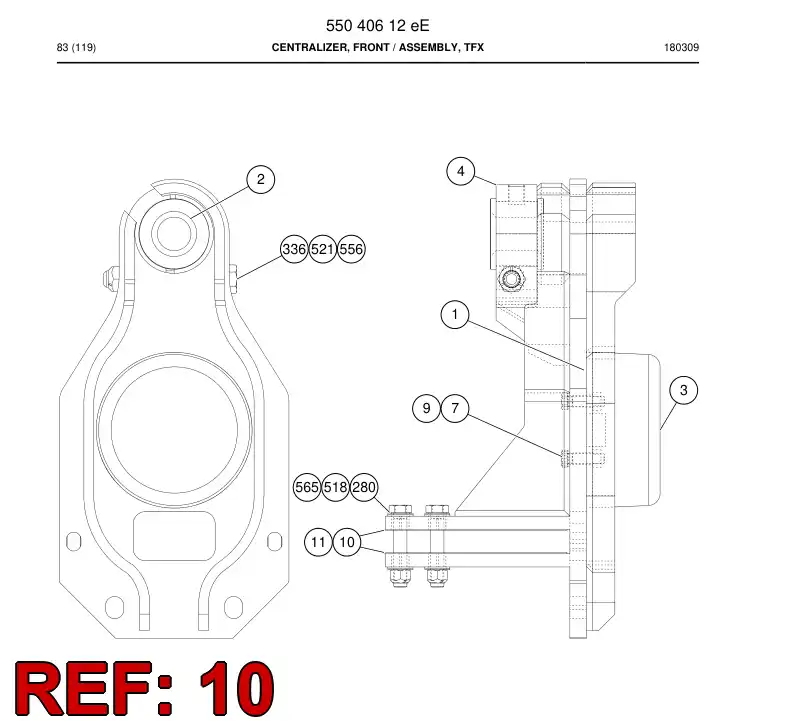 55056657b 550 566 57b Shim - Sandvik Technical Drawing