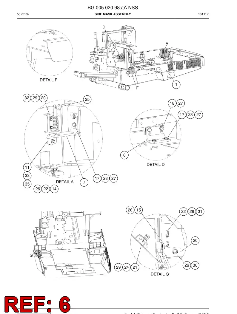 55056661a 550 566 61a Supporting block - Sandvik Technical Drawing
