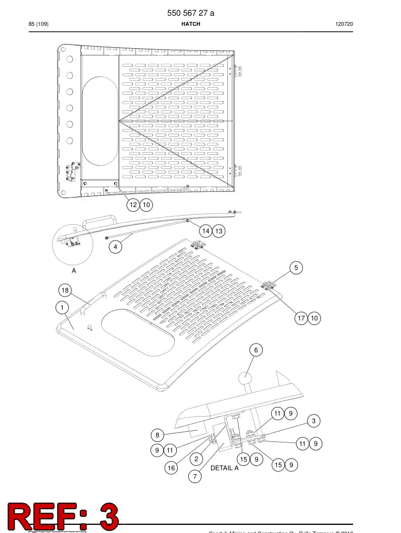 55056715 550 567 15 Opener - Sandvik Technical Drawing