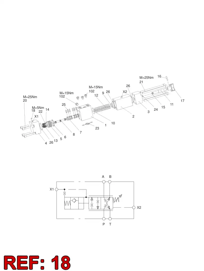 55056824 550 568 24 NOZZLE - Sandvik Technical Drawing