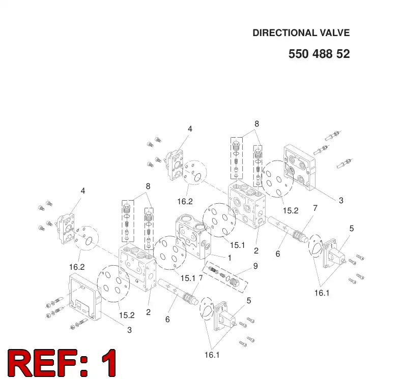 55056885 550 568 85 SECTION - Sandvik Technical Drawing