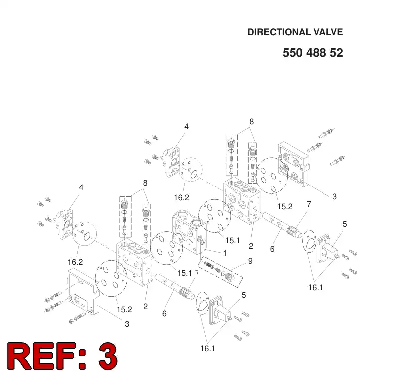 55056887 550 568 87 Cover, End - Sandvik Technical Drawing
