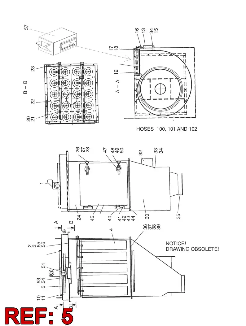 55056912 550 569 12 IMPELLER - Sandvik Technical Drawing