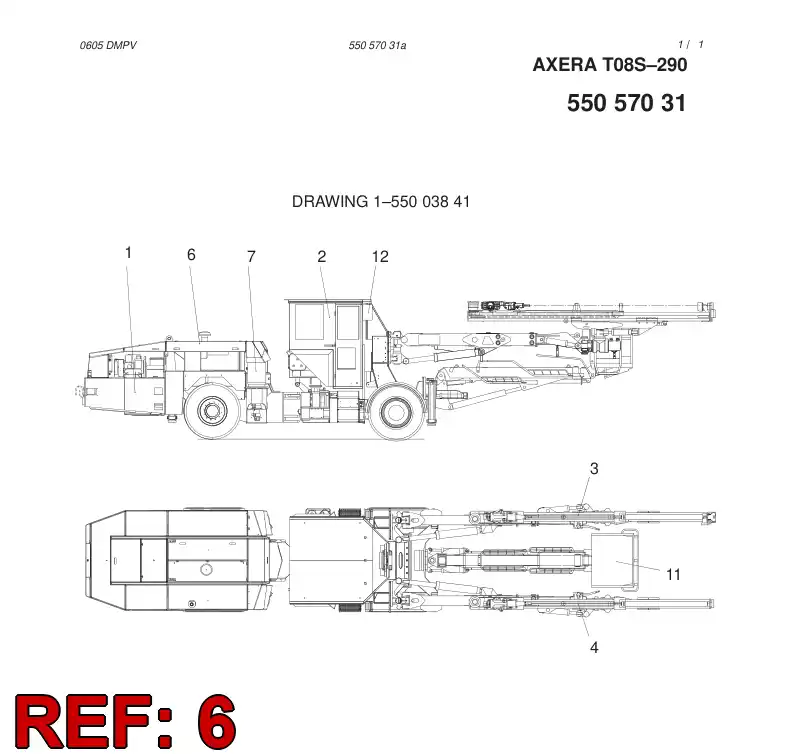 55057028 550 570 28 FINISHING MODULE - Sandvik Technical Drawing