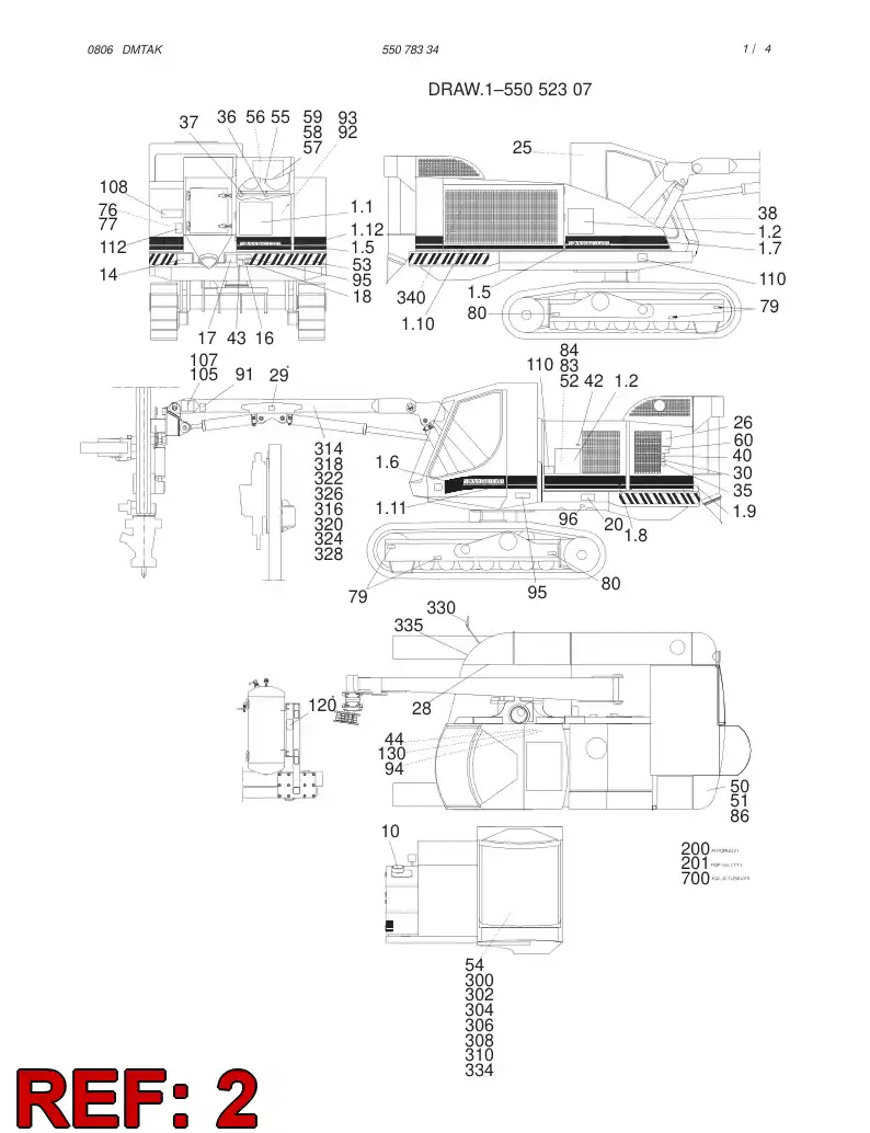55057125 550 571 25 SIGN SET: - Sandvik Technical Drawing
