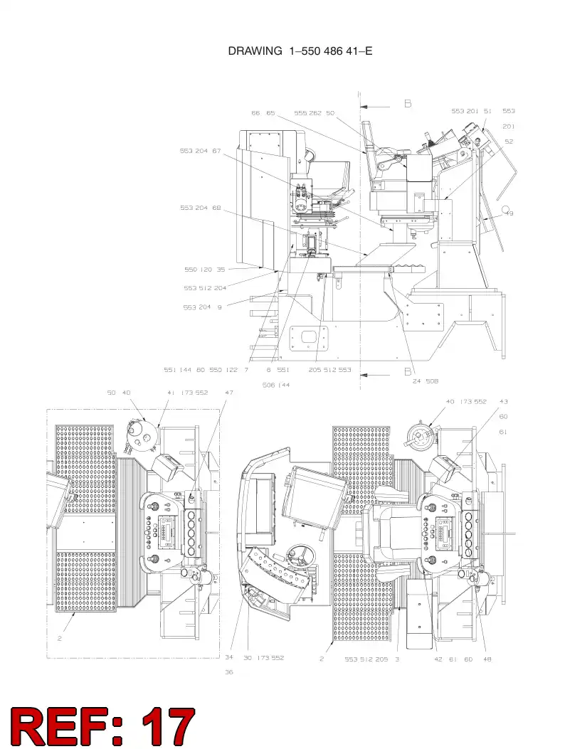 55057266 550 572 66 Housing - Sandvik Technical Drawing