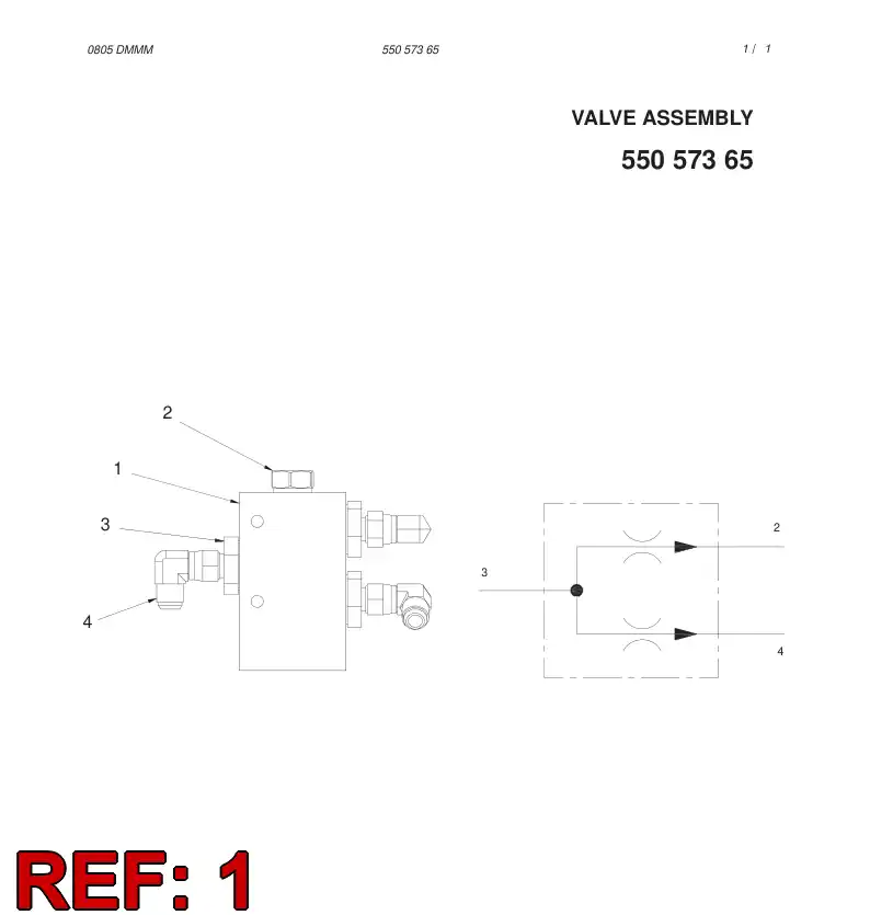 55057288 550 572 88 SECTION BODY - Sandvik Technical Drawing