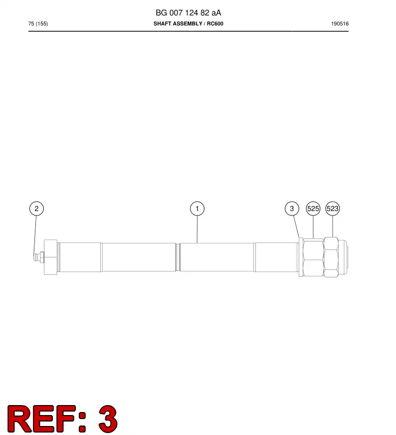 55057291 550 572 91 Washer - Sandvik Technical Drawing