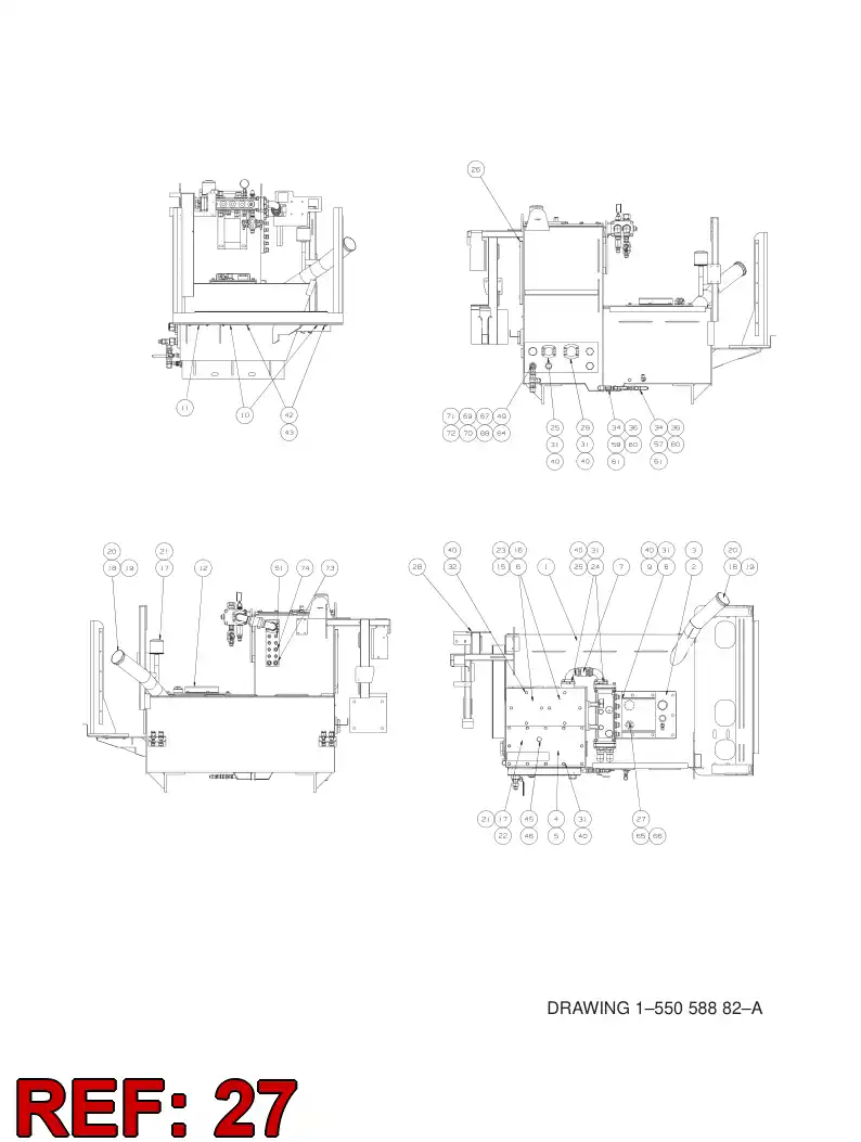 55057347 550 573 47 SENSOR - Sandvik Technical Drawing