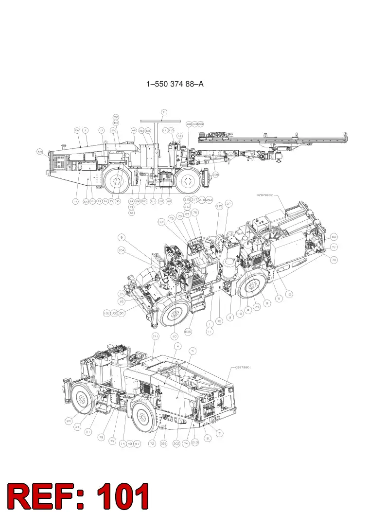 55057364 550 573 64 INSTRUCTION PLATE - Sandvik Technical Drawing