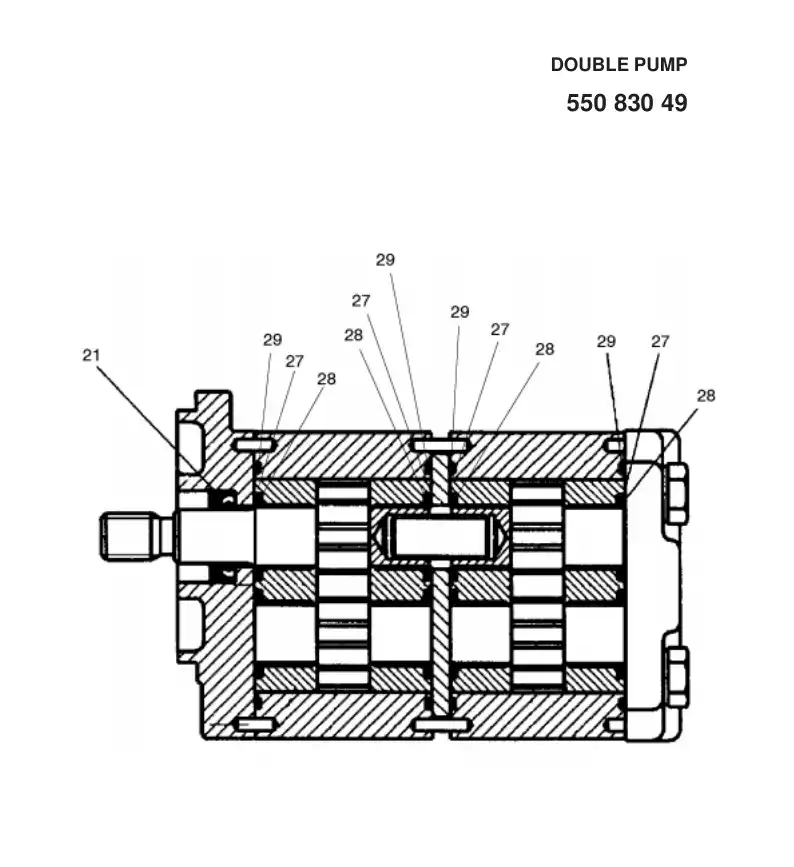 55057422 550 574 22 SEAL KIT - Sandvik Technical Drawing
