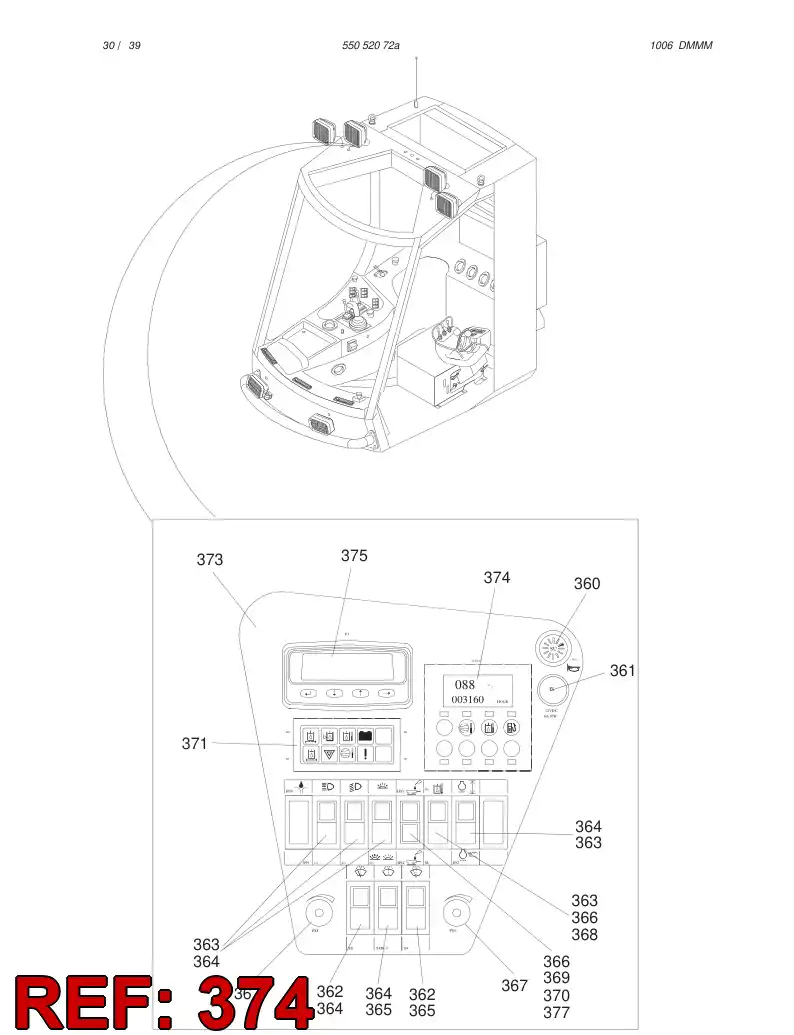 55057423 550 574 23 Programmed electronic assembly - Sandvik Technical Drawing