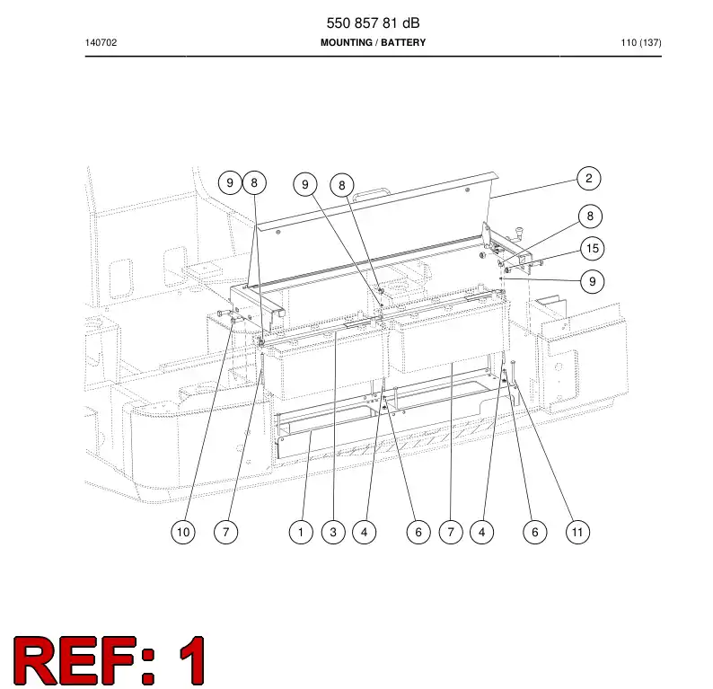 55057577b 550 575 77b Bracket - Sandvik Technical Drawing