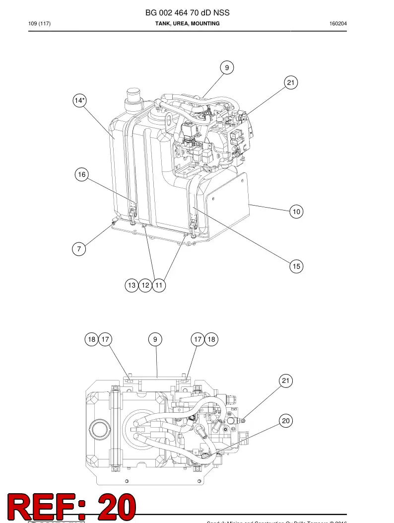 55057609 550 576 09 Straight thread adapter - Sandvik Technical Drawing