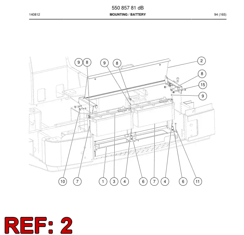 55057611 550 576 11 Cover - Sandvik Technical Drawing