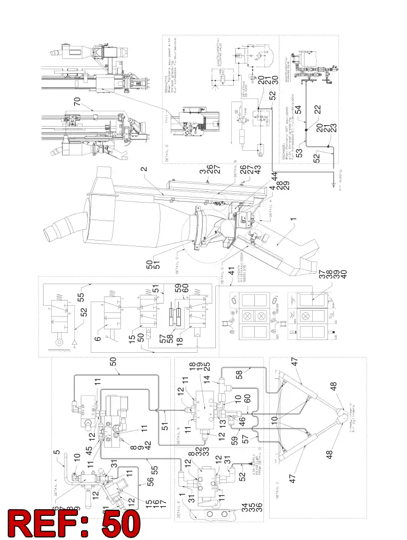 55057613 550 576 13 Seal, Rubber - Sandvik Technical Drawing