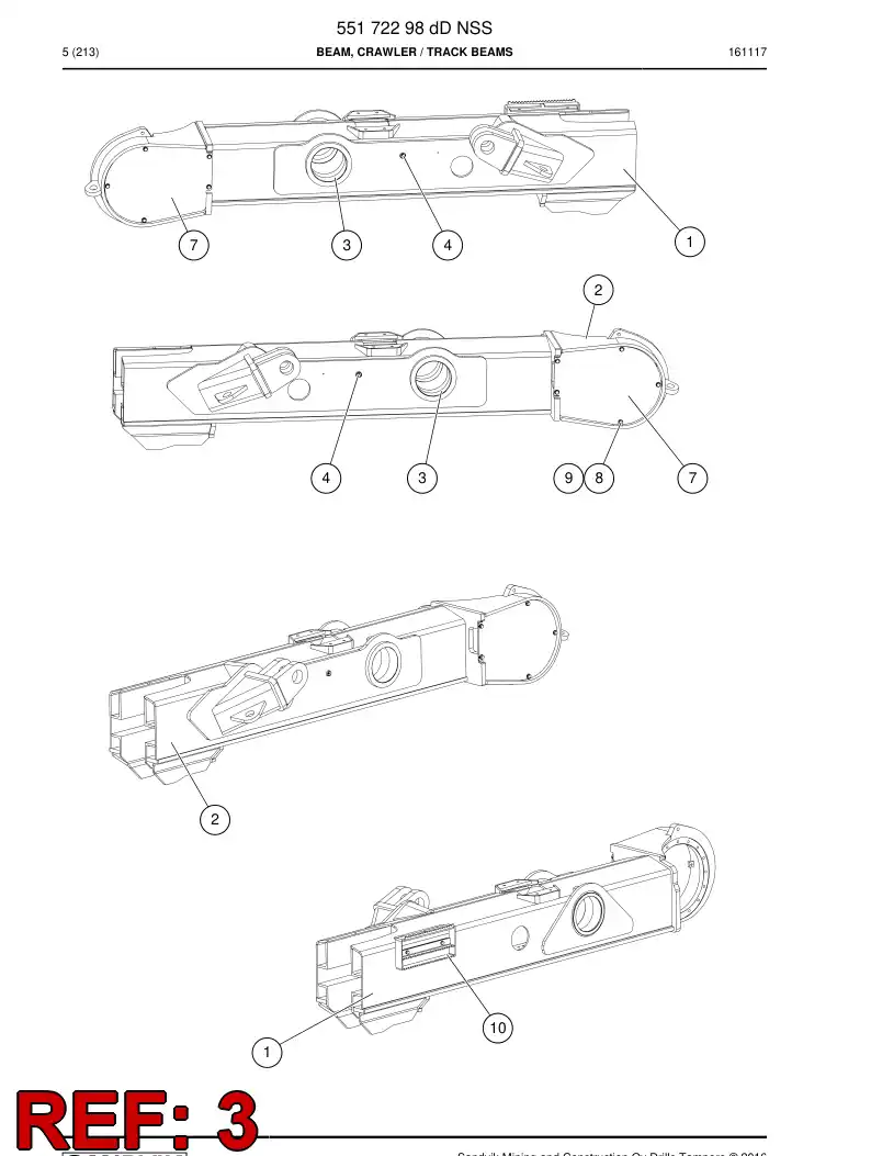 55057616 550 576 16 Bush, Plain, Lubricated - Sandvik Technical Drawing