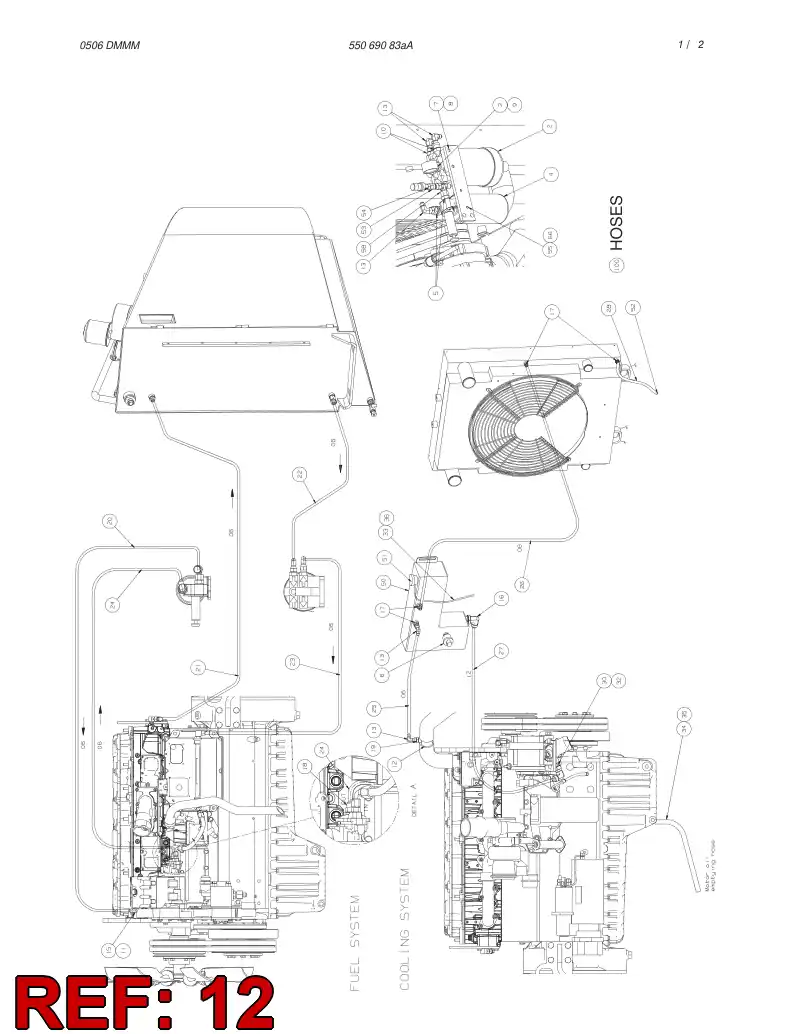 55057648 550 576 48 CONNECTING PIPE - Sandvik Technical Drawing