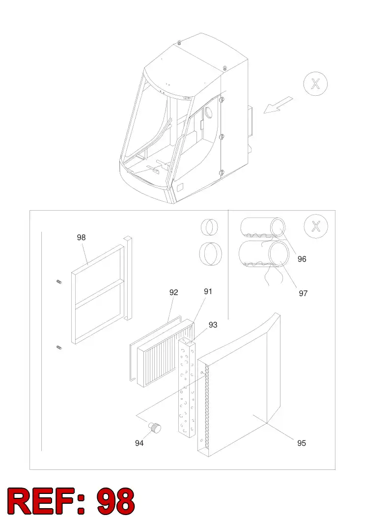 55057649 550 576 49 Frame - Sandvik Technical Drawing