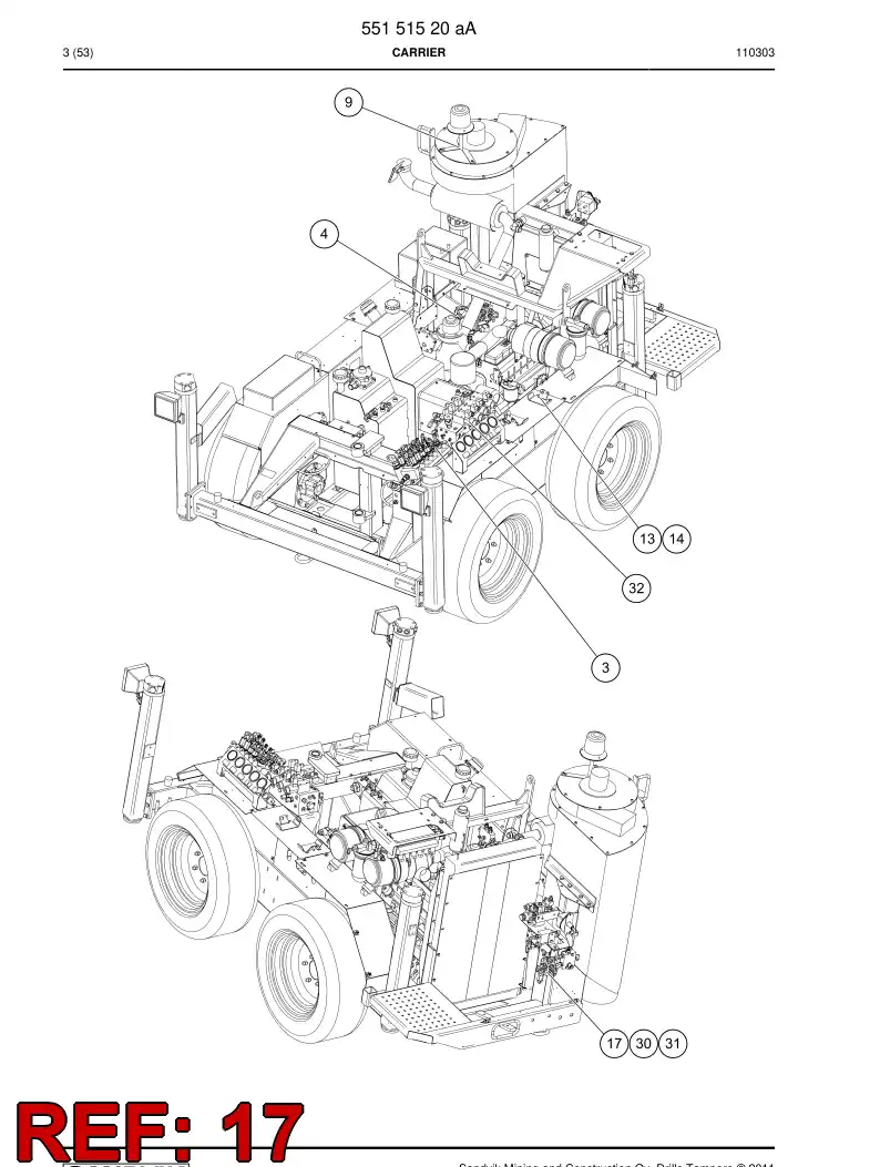 55057674 550 576 74 Collecting piece - Sandvik Technical Drawing