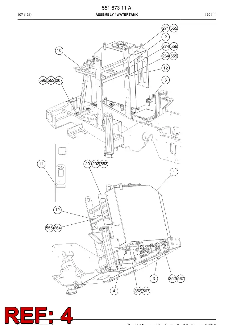 55057675b 550 576 75b Supporting block - Sandvik Technical Drawing