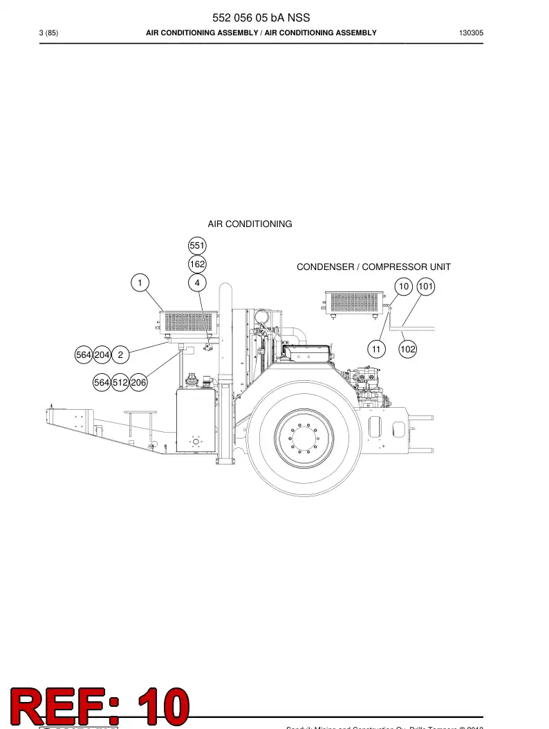55057759 550 577 59 90 DEGREE ADAPTER - Sandvik Technical Drawing