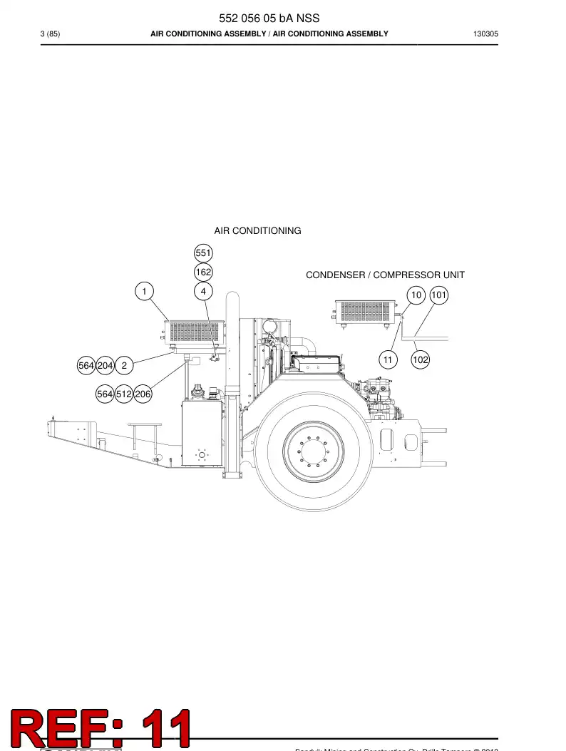 55057760 550 577 60 90 DEGREE ADAPTER - Sandvik Technical Drawing