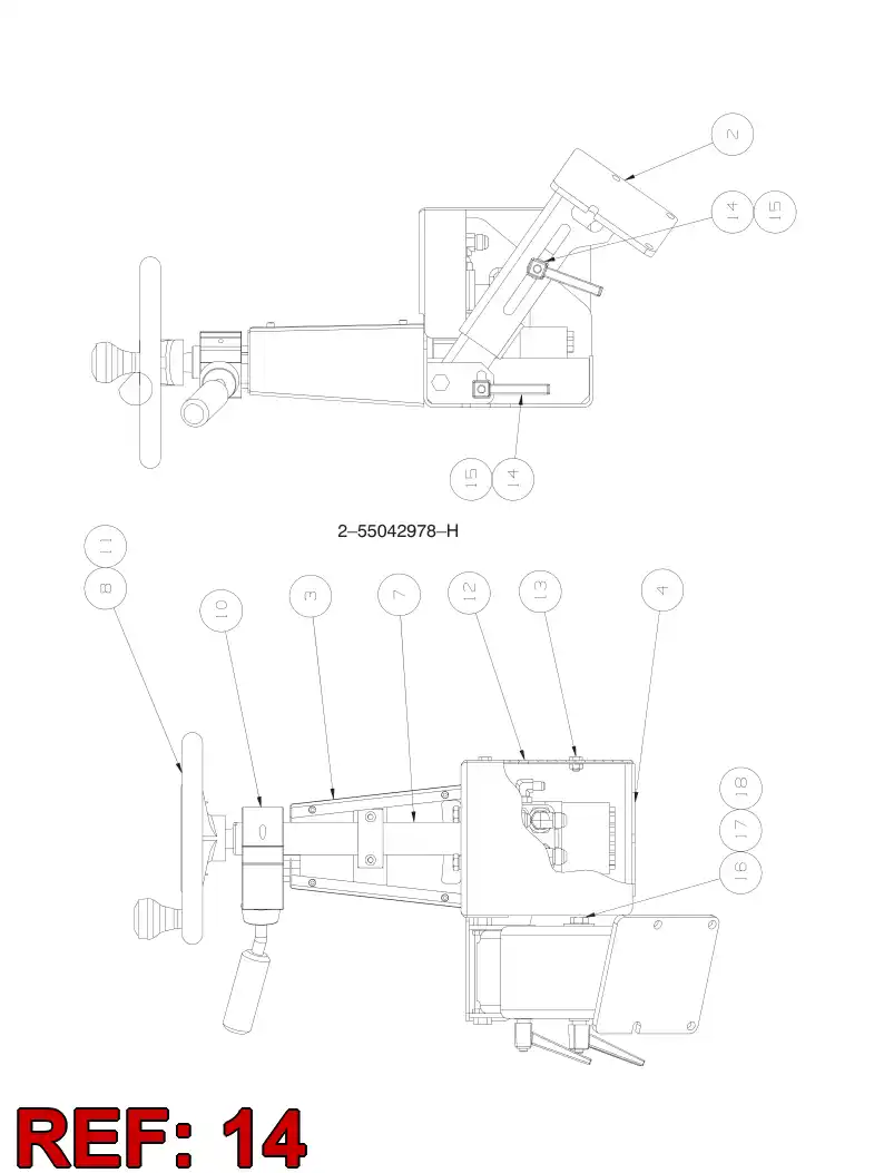 55057928 550 579 28 HANDLE - Sandvik Technical Drawing