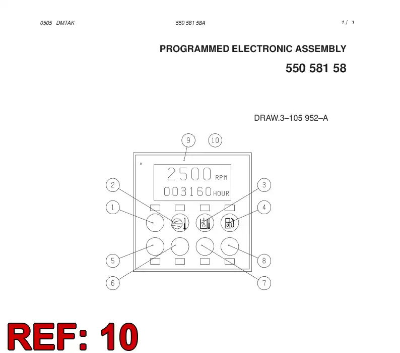 55057978 550 579 78 SOFTWARE FOR MFA10 METER - Sandvik Technical Drawing