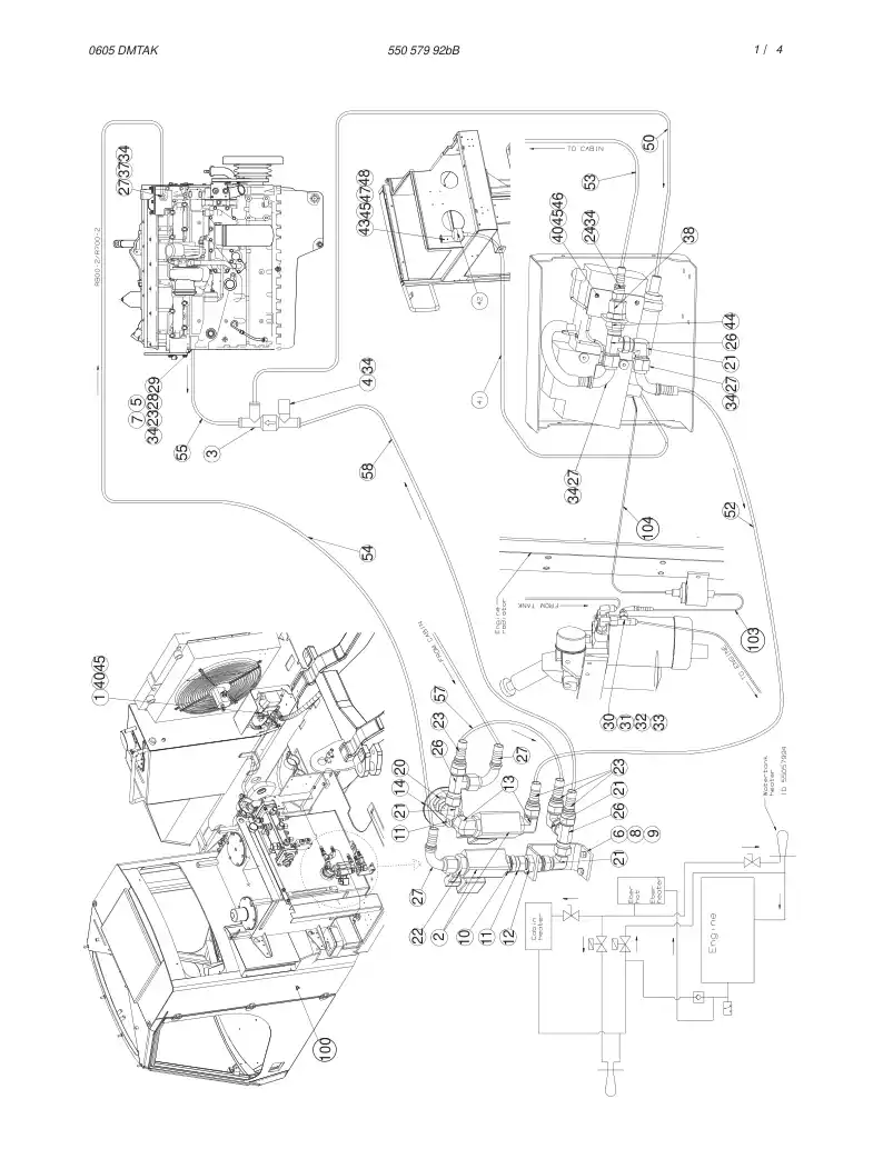 55057992cE 550 579 92cE WATER HEATER ASSEMBLY - Sandvik Technical Drawing