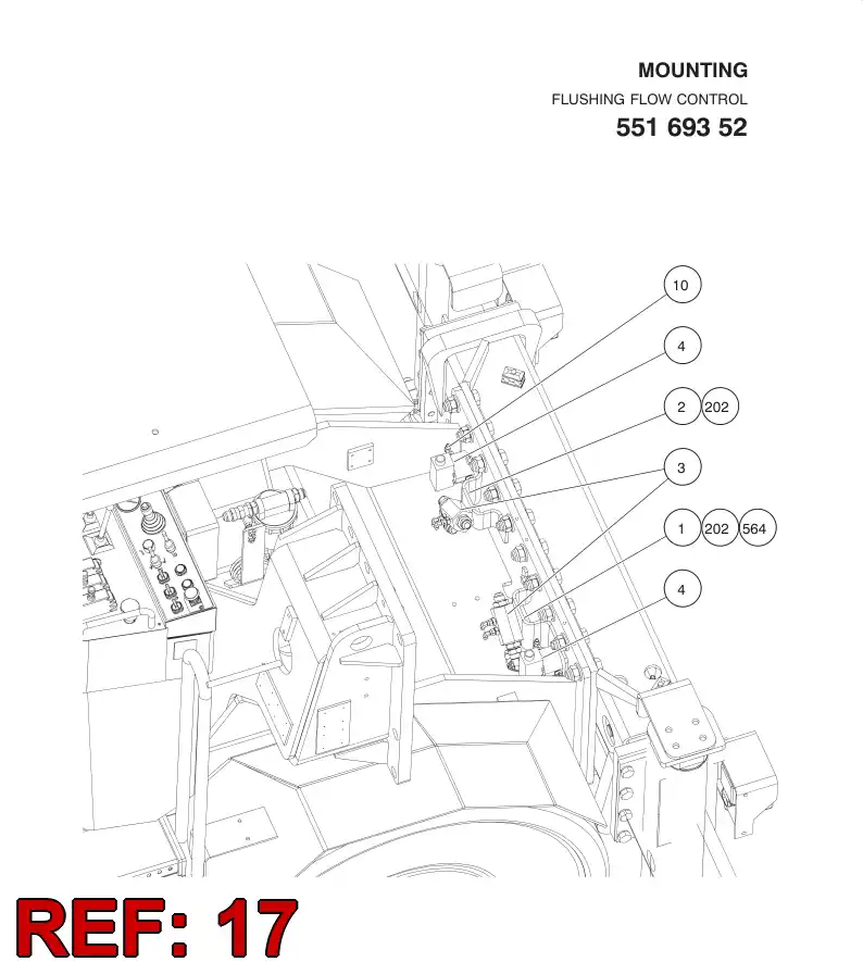 55058065 550 580 65 PLATE - Sandvik Technical Drawing