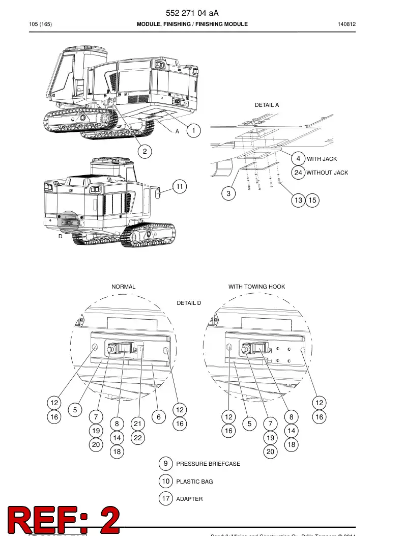 55058136a 550 581 36a Steps - Sandvik Technical Drawing